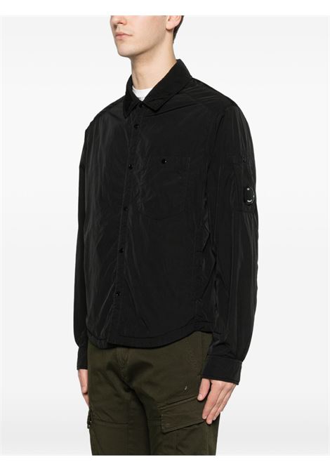 chrome-r padded lens ovrshirt man black C.P. COMPANY | 20CMOS056A-005904G999